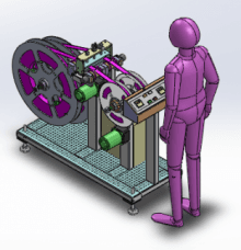 แบบจำลอง 2 Lane Recoiler Machine